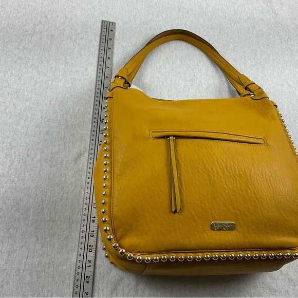 JESSICA SIMPSON CAMILE WOMEN’S BIG SHOULDER BAG COLOR: DANDELION WITH GOLD - Picture 6 of 16